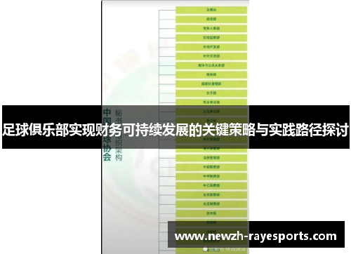 足球俱乐部实现财务可持续发展的关键策略与实践路径探讨