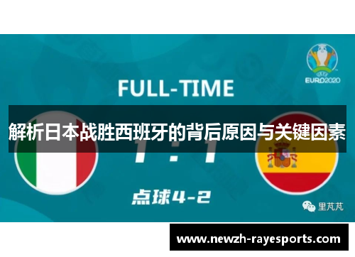 解析日本战胜西班牙的背后原因与关键因素 解析日本战胜西班牙的背后原因与关键因素